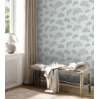 Papel pintado azul y gris Profitex 389661, 0,53 x 10,05 m