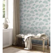 Papel pintado azul y gris Profitex 389661, 0,53 x 10,05 m