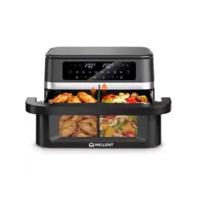 Freidora de aire 12L, 2950W, con doble olla y pantalla LED