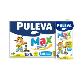 Leche Puleva Max Original para Niños +3 Años 1L (6 Pack)