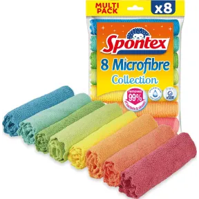 Paños de microfibra Spontex para limpieza | 2 x 8 bayetas