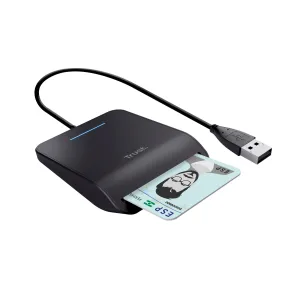 Lector USB Trust Primo para DNI Electrónico, Negro