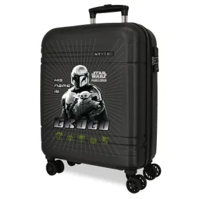Maleta de Cabina Negra Star Wars Grogu 40x55x20 cm