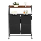 Cesta Clasificadora de Ropa con 2 Compartimentos 700 mm