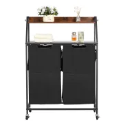 Cesta Clasificadora de Ropa con 2 Compartimentos 700 mm