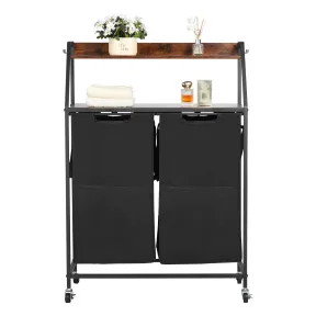 Cesta Clasificadora de Ropa con 2 Compartimentos 700 mm