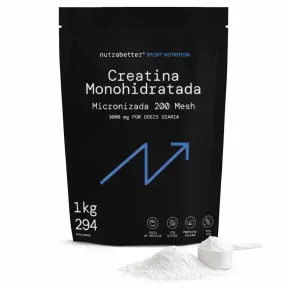 Creatina Monohidratada Micronizada 1kg - 100% Vegana Sin Sabor