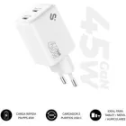 Cargador GaN 45W SUBBLIM SUBCHG-6G4520 con 2× USB-C