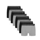 Pack de 8 Boxers Hombre Negro Ecodim Coton Stretch Confortable
