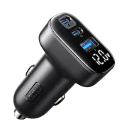 Cargador Coche INIU 90W, Carga Rápida 3-Puertos Dual 45W