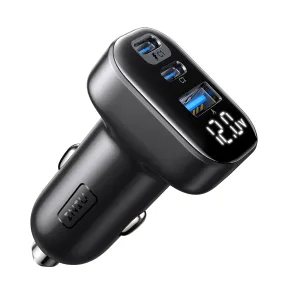 Cargador Coche INIU 90W, Carga Rápida 3-Puertos Dual 45W