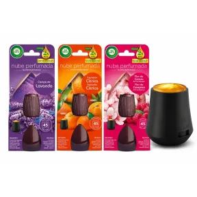 Air Wick Essential Mist Pack: Difusor, 3 Aromas y Pilas