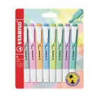 Pack de 8 marcadores pastel STABILO Swing Cool