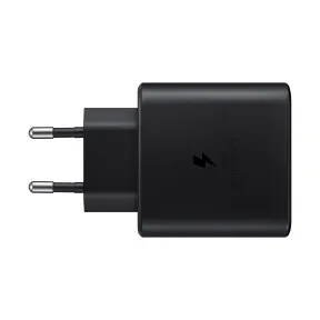 Cargador Samsung 25W USB C Original, Carga Rápida Negra