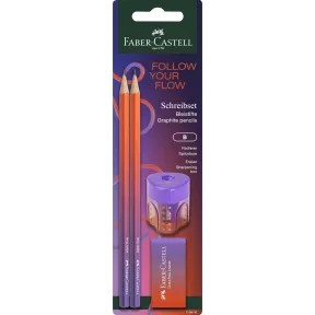 Set de escritura Melon Punchy de FABER-CASTELL, 4 piezas.