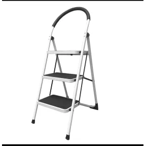 Escalera de acero Nyana Home, plegable, 3 peldaños