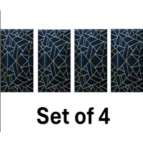 4 Alfombras Gráficas 50x80cm en Set