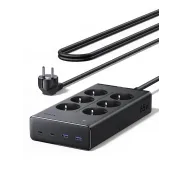 Regleta UGREEN 10 en 1 con 6 Tomas AC y PD 65W