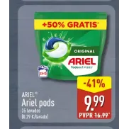 Ariel 35 lavados en pods