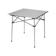 Aluminio: Mesa de camping resistente y ligera.