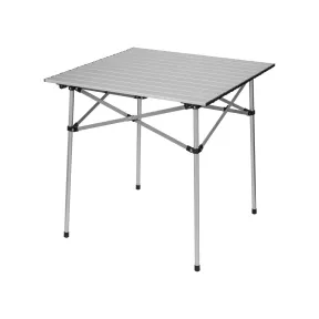 Aluminio: Mesa de camping resistente y ligera.