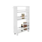Carrito de cocina esquinero con ruedas.