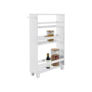 Carrito de cocina esquinero con ruedas.