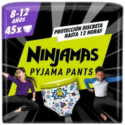Pañales Braguita Ninjamas Dodot, Protección Noche, Talla 8-12 años
