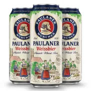 Pack 24 latas de Cerveza Trigo Paulaner 50 cl - 12L