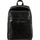 Mochila Negra de Cuero Time Resistance para Portátil A4