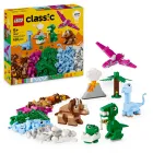 Caja de ladrillos LEGO: dinosaurios y volcán creativo