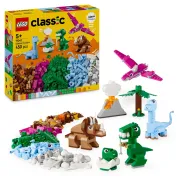 Caja de ladrillos LEGO: dinosaurios y volcán creativo