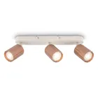 Foco LED orientable interior Briloner con acabado estriado