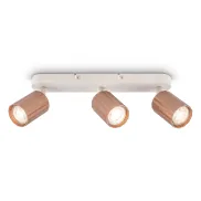 Foco LED orientable interior Briloner con acabado estriado