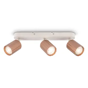 Foco LED orientable interior Briloner con acabado estriado