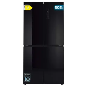 Frigorífico Americano Cecotec Bolero 4D 503 Black Glass