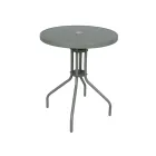 Bistró redonda GARDENSTAR con cristal 60x60 cm