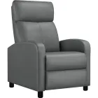 Sillón Relax Yaheetech, gris, manual de poliéster.