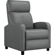 Sillón Relax Yaheetech, gris, manual de poliéster.