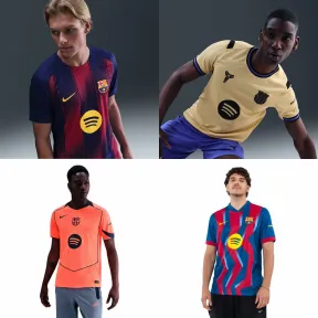 Camisetas FCB 2025-2026 NIKE: 1ª, 2ª, 3ª y 4ª equipación