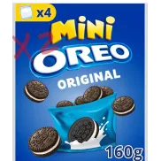 Cajas Mini OREO 4 bolsitas 160g por 1,33€ cada una