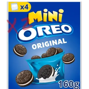Cajas Mini OREO 4 bolsitas 160g por 1,33€ cada una