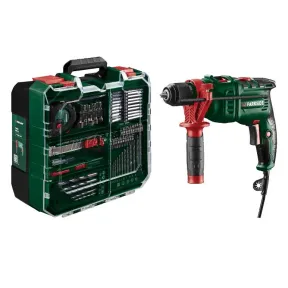Parkside Taladro Percutor 750 W con Maletín de Herramientas