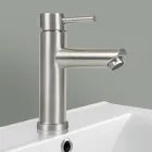 Grifo Monomando de Acero Inoxidable para Lavabo de Baño