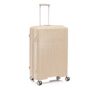 Maleta grande marrón Latouche de 76,5 cm con zipper reverso