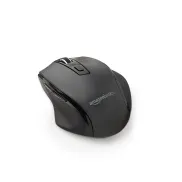 Ratón ergonómico inalámbrico Amazon Basics, DPI ajustable negro