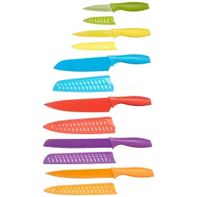 Juego de 12 piezas de cuchillos de cocina Amazon Basics