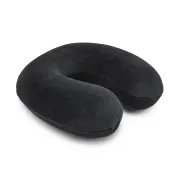 Almohada de cuello semicircular, viscoelástica negra - Amazon Basics