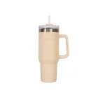 Flamingueo termo beige de acero inoxidable