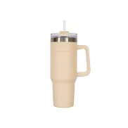 Flamingueo termo beige de acero inoxidable